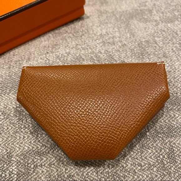 SOLD Like New Authentic Hermes 24 Verso Coin Purse Pouch Epsom leather GHW - Picture 3 of 11
